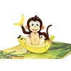 Little Monkey Pop Up Card for Kids Animal Lovers, 3D Birthday Cards