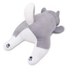 22'' Husky Stuffed Animal Plush Pillow, Huskies Anime Body Pillow, Kawaii Stuff Animal PlushToy, Big Plushie Stuffed Dog Anime Plush Throw Pillow Gifts for Boys Girls