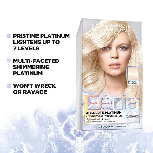 L'Oreal Feria Absolute Platinums Hair Color, Extreme Platinum 1 ea (Pack of 2)
