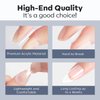 Modelones Medium Almond Nail Tips - 500Pcs Pre-shaped Half Matte Full Cover Acrylic Gel Kit False Nail Tip Press on Nails for Nail Extension DIY Salon