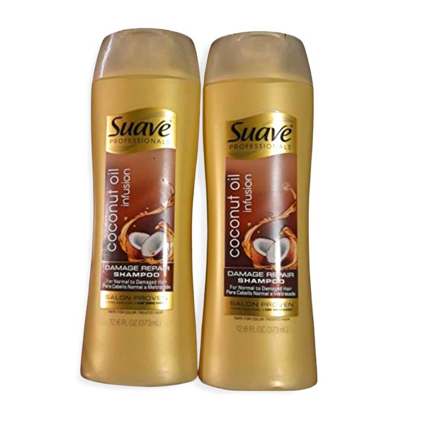 Suave Professional Coconut Oil Infusion Damage Repair Shampoo (Pack of 2)