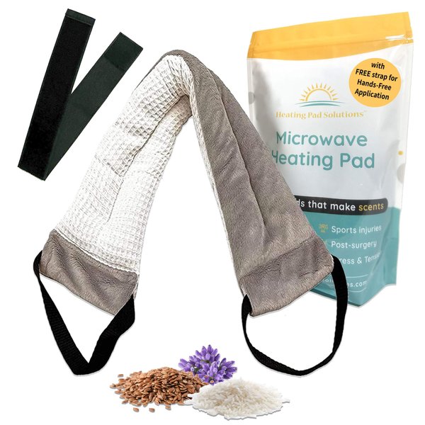 Versatile Microwavable Heating Pads for Neck Pain Relief, Back Pain, and Shoulder Pain Relief - Microwave Heating Pad for Cramps and Muscle Relief, Hot and Cold Reusable Pad - 1 Pack - Lavender Scent