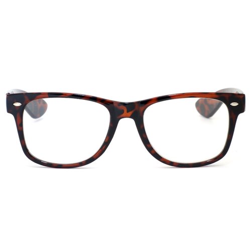 Calabria R7958 Retro Specs Designer Reading Glasses +1.00 Tortoise Mens Womens Trendy Classic Vintage Eyeglasses Lightweight
