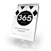 1 Year (365 Days) Retirement Count Down 5.75"x3.75" Black and White Tear Off Countdown Calendar Table and Desk Unit - Perfect for Office, Event, Corporate and Door Gifts