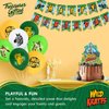 Treasures Gifted Officially Licensed Wild Kratts Birthday Party Supplies - 24 Pack Wild Kratts Balloons Latex - Wild Kratts Birthday Decoration - 12in Happy Birthday Balloons Orange, Green & White