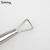 Rolabling Stainless Steel Triangle Nail Polish Remover Nail Art Nail Cuticle Pusher Peeler Scraper Tool Remove&Soak Off Gel Nail Polish for Fingernail and Toenail