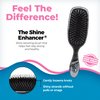 Wet Brush Shine Enhancer Hair Brush, Terrain Texture Gravel - Ultra-soft IntelliFlex Bristles - Natural Boar Bristles Leave Hair Shiny And Smooth For All Hair Types