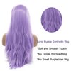 AFBeauty Purple Lace Front Wigs for Women Lavender Light Purple Wig Long Straight Lace Frontal Wig Real Hair Wig Pre Plucked Hairline Synthetic Heat Resistant Fiber Cosplay Party Daily 24Inch