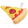 Ipetboom Dog Squeaky Toys Pizza Shaped Dog Toy, Puppy Biting Plush Chewing Toy for Puppy