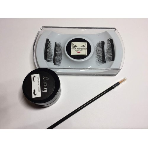 Magnetic Lashes #10C- FULL Lash Width - 3 Magnets - Curves with eye shape- 15/16 inch wide, 3 tiny magnets