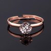 Whaline 72Pcs Diamond Rings, Adjustable Engagement Rings Rose Gold Wedding Decorations for Wedding Table Decorations, Bridal Shower Game and Party Favors