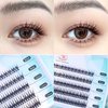 CB Individual False Eyelashes, DIY Individual Cluster Eyelash Extensions At Home, Natural Look Lashes, Mixed Tray Of 8mm/ 9mm/ 10mm/ 11mm/ 12mm, 2 Trays, Swallow-Tail