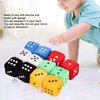 Fuzzy Dice for Car Mirror Dolls Stuffed Toys 12Pcs Fashionable Soft Hanging Dice Decorative Fuzzy Plush Dice Cute Bag Pendant Fuzzy Dice Game Accessories