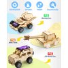 STEM Kits for Kids Age 8-10, 5 Set STEM Projects, Wooden Model Car Kits, Gifts for Boys 8-12, 3D Puzzles, Science Educational Crafts Building Kit, Toys for 8 9 10 11 12 Year Old Boys and Girls