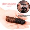 BECUS 3Packs 20inch Saniya Kenzie Curl Short Curly Crochet Braids Hair Extension for Black Women Curl Diameter (16mm) Tapered Cut Jamaican Bounce Jumpy Wand Hair Extensions(#1B/30)