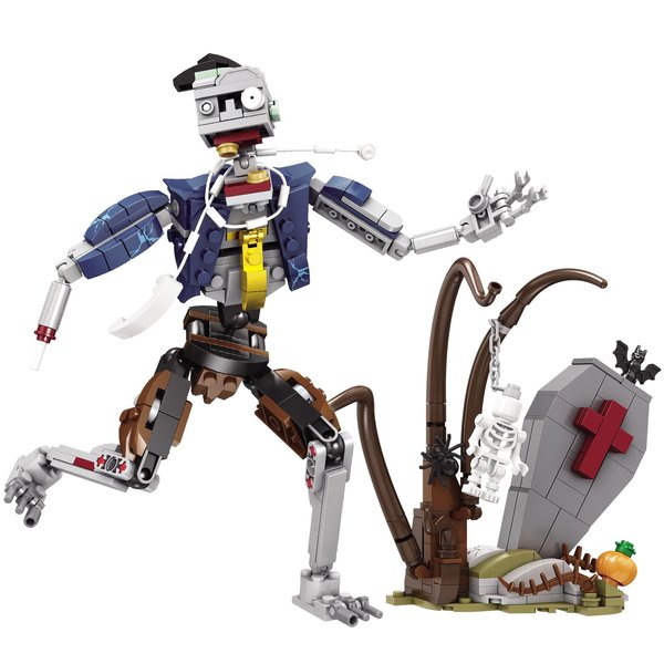 KAZI Halloween Building Toy Set,Whimsical Halloween Decoration with Staff Zombie Toys,Halloween Building Block Sets,Halloween Toys Gift for Kids Ages 8 and up,Halloween Party Favors