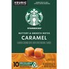 Starbucks Flavored Coffee K-Cup Pods, Caramel Flavored Coffee, Made without Artificial Flavors, Keurig Genuine K-Cup Pods, 10 CT K-Cups/Box (Pack of 3 Boxes)