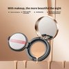 BLUE LOVE Air Cushion BB Cream Liquid Foundation, Lightweight Tinted BB Cream Makeup Long Lasting Concealer, BB cream Tinted Moisturize Foundation for Face Makeup and Mature Skin(02 Natural)