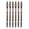 Ruby Kisses GoBrow Eyebrow Pencil, Sharpenable, Longwear, Long Lasting Eyebrow Wooden Pencil for Natural-Looking Brows 6 PACK (Medium Brown)