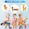 iPlay, iLearn Baby Stacking Toys, Toddler Montessori Building Blocks Set, Infant Alphabet Number Learning Block, Early Development Educational Birthday Gift for 12 18 Month 1 2 3 Year old Kid Boy Girl