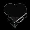 ccHuDE 2 Pcs Clear Acrylic Nail Art Palettes Heart Shaped Nail Painting Plate Makeup Hand Palette Professional Cosmetic Mixing Palette for Beauty Salon