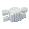 1/4" 4-Way Auto Shut-Off Valve for RO Systems – Quick-Connect Fittings, Food-Grade POM Material, Easy Installation - White