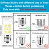 E17 LED Bulb Dimmable, 30W-40W Incandescent Equivalent, Daylight White 6000K, Fit for LG Frigidaire Kenmore Whirlpool GE Over The Range Microwave, 125V 3W 360LM E17 Base, Repalces 6912W1Z004B, 2 Pack