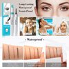 Eyebrow Pencil Eyebrow Microblading Pen - Eye Makeup Eyebrow Pen Micro 4 Point Brow Pen Lift & Snatch Eyebrow Microblading Pen Long-Lasting Waterproof Natural Eyebrow Hair (Light Brown)