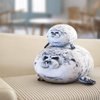 Valentines Stuffed Animal, Minimin Seal Pillow, Kawaii Chubby Blob Seal Plush Pillow Stuffed Cotton Plushies Animal Toy Cute Ocean Pillow (Small)
