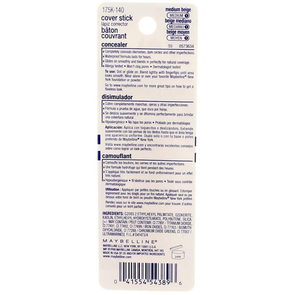 Maybelline Cover Stick Concealer Medium Beige 03