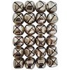 Jingle Bells 1 1/4 inch (24 Piece Pack, Silver)
