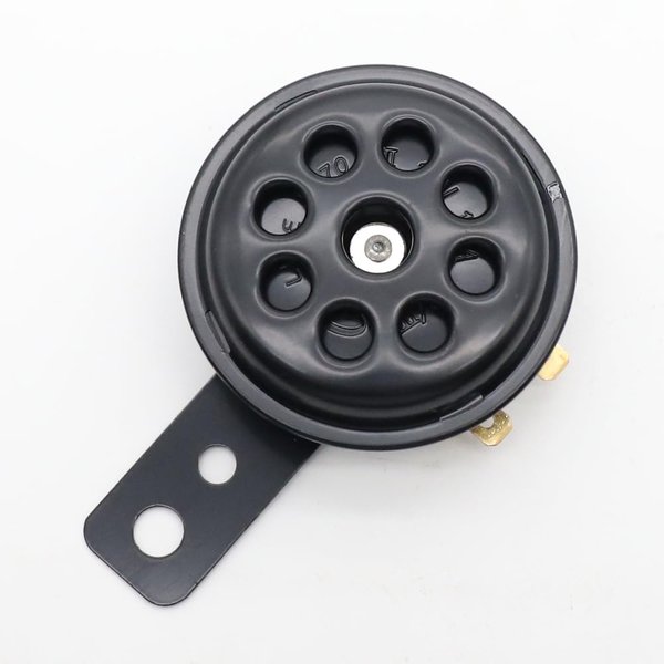 LVEE DL70-009 9 holes Universal Motorcycle Electric Horns Waterproof Round Loud Speaker 12V 1.5A 105db small horn for Motorcycle