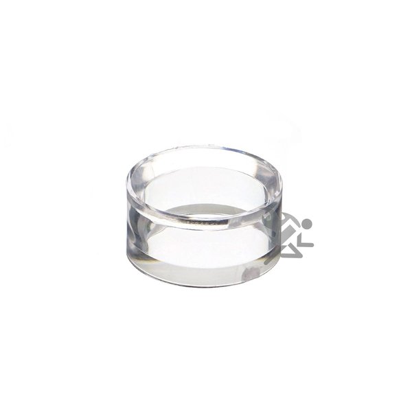 (12) Clear Round Small 1" Beveled Ring Display Stand Pedestal for Golf Ball Baseball Marbles Eggs Spheres Puzzle Balls