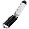Travel Hair Brush with Mirror Folding Hair Brush Collapsible Pocket Size Brush Mini Hair Brush Massage Comb Compact Hair Brush Hair Styling Tools for Gym,Trip,Purse,Swimming (Removable Mirror)