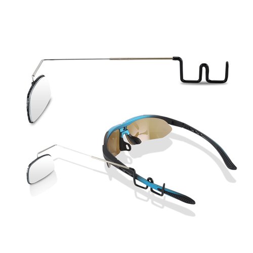 Accmor 2pcs Bike Eyeglass Mirror, 360 Degree Adjustable Bicycle Cycling Rear View Wide Angle Mirror, Riding Accessories