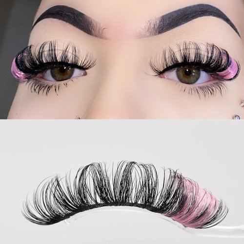 Miss Kiss Glitter Lashes White Sparkly Eyelash Silver Color Highlight False Eyelashes Fluffy Faux Mink Lash 3D Natural Look