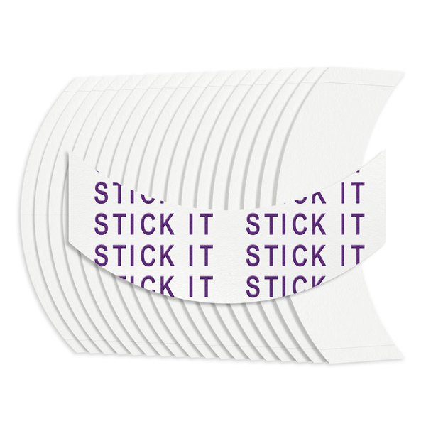 Sunshine Tape Stick It Wig Tape (108 Pieces) - CC Curve - Double Sided Adhesive Tape for Toupee Lace Front Wig Strong Hold Waterproof Strips