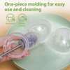 haakaa Manual Breast Pump Collector 4oz/100ml and Ladybug Milk Collector 2.5oz/75ml Combo for Breastfeeding, Made of Food Grade Silicone
