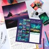2024-2025 Wall Calendar - Nothern lights Calendar 2024-2025, July 2024 - December 2025, 12" x 24" (Open), 18 Month Wall Calendar with Hanging Holes