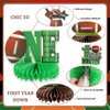 10 Pack Football Party Table Decorations First Year Down Honeycomb Centerpieces Table Topper Sign Decors for Baby Shower 1st Birthday Football Gameday Super Bowl Tailgate Sports Party Supplies