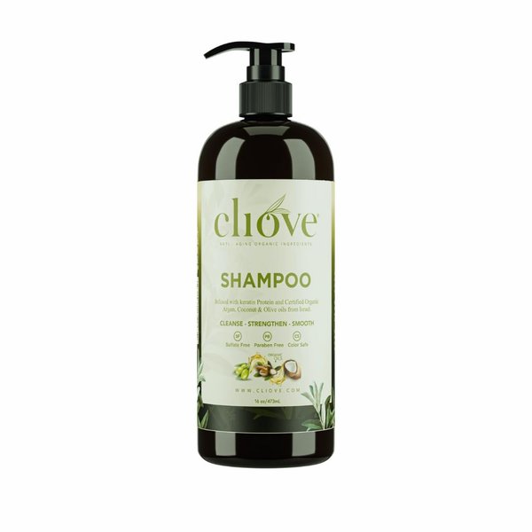 Cliove Shampoo | Hair Moisturizing Keratin Protein Treatment Infused with Argan Oil and Olive Oil | Anti Frizz Shampoo for Curly Wavy, and Straight Hair |16oz