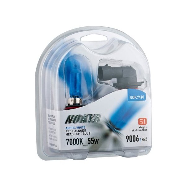 NOKYA NOK7410 Pro Halogen Arctic White 9006 55 Watt 7000K Light Bulb