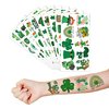 106 PCS Saints St. Patrick's Day Temporary Tattoos Sticker for Kids Green Shamrock Lucky Irish Parade Day Birthday Party Decorations Supplies Favors Gifts Girls Boys Cute Tattoo School Reward Themed