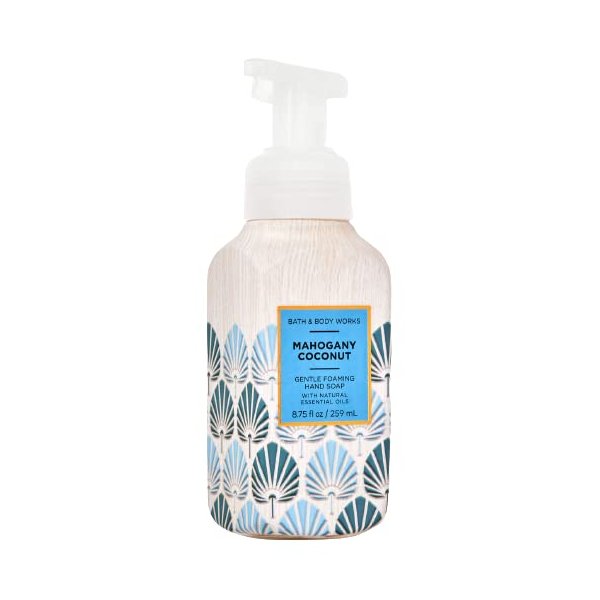 Bath & Body Works Mahogany Coconut Gentle Foaming Hand Soap 8.75 Ounce 2-Pack (Mahogany Coconut)