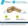 SharkBite 1/2 Inch 45 Degree Street Elbow, Push to Connect Brass Plumbing Fitting, PEX Pipe, Copper, CPVC, PE-RT, HDPE, U615LFA