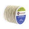 Mandala Crafts Cream Shirring Elastic Thread for Sewing, Knitting, Smocking, and DIY Crafts - 87 Yards 0.6mm Fine Thin Stretch Thread for Sewing Machines
