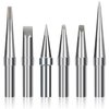 Solder Tips 6pcs for Weller ET Soldering Iron, Replacement Tips for WES51/50,WESD51,PES51 / 50,WE1010NA WCC100 LR21 ET Tip Series (6PCS-01)