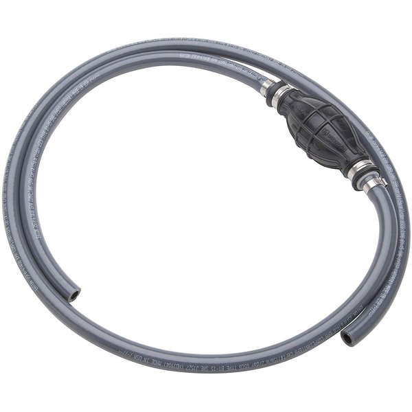 Attwood 93806ULP7 Universal Marine Boat Fuel Line Kit with Sprayless Fuel Connector, 6-Foot x 3/8-Inch