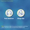 HealthA2Z® Extra Strength Pain Relief PM| Acetaminophen 500mg | Diphenhydramine 25mg | Pain Reliever & Nighttime Sleep Aid | Non-Habit Forming (365 Count (Pack of 1))