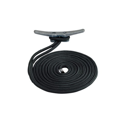 Sea Dog 302110010BK-1 Double Braided Nylon Dock Line, 3/8" x 10' / Black